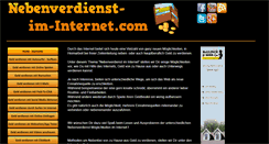 Desktop Screenshot of nebenverdienst-im-internet.com